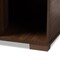Baxton Studio Jasper Walnut Brown Finished 2-Door Wood Cat Litter Box Cover House 157-9544 - alternate 9